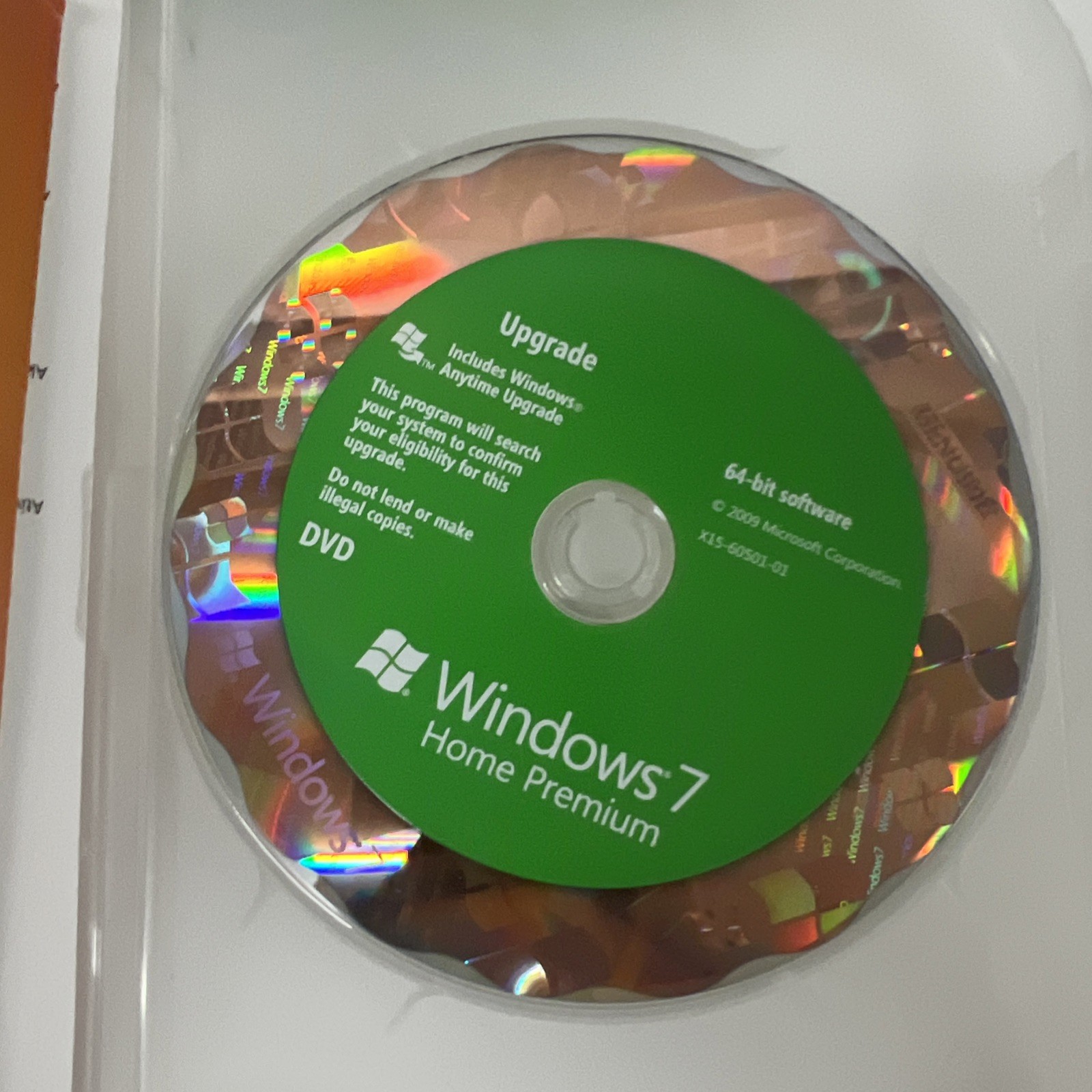 Microsoft Windows 7 Home Premium Upgrade 32/64 Bit w/ Product Key