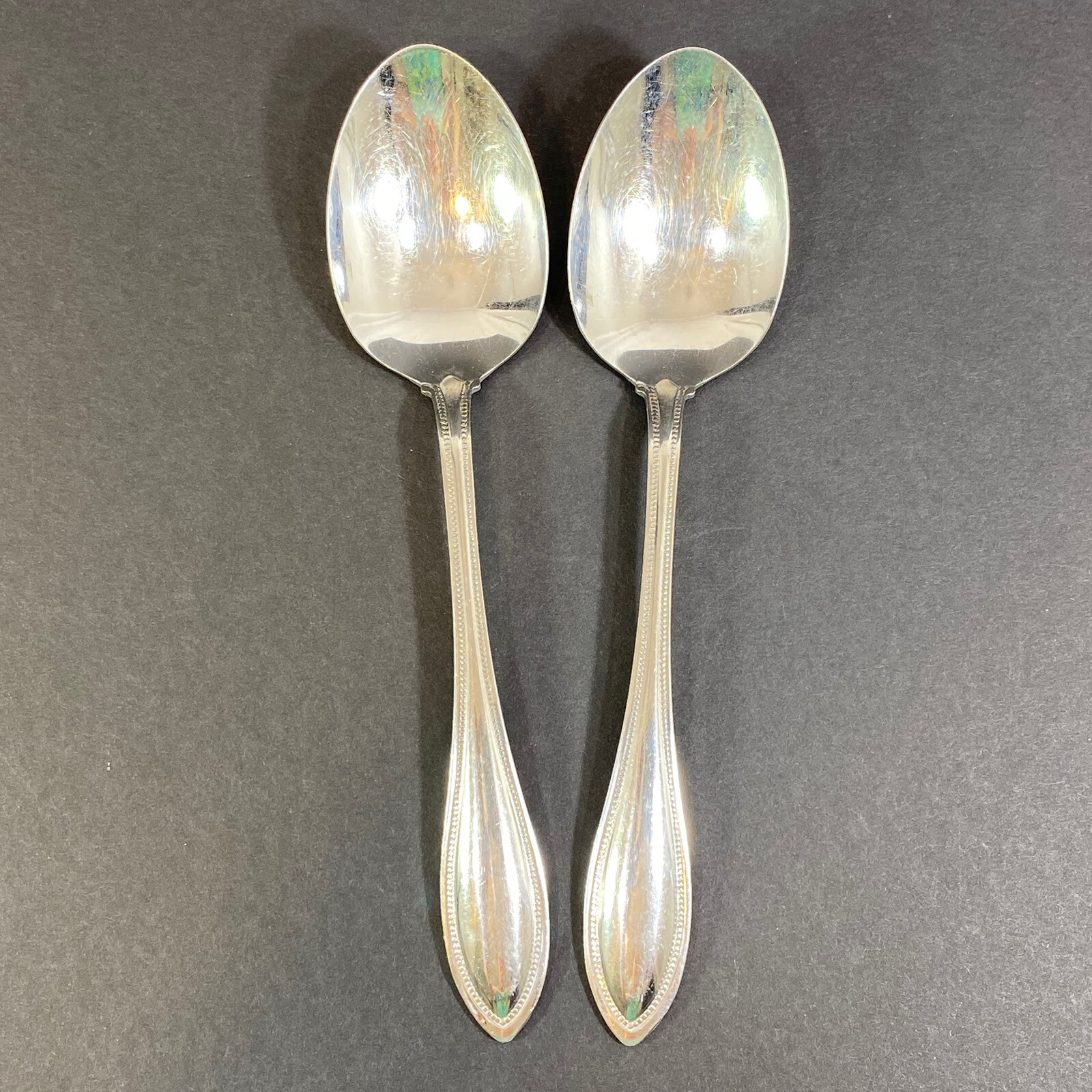 Oneida Arbor-American Harmony Stainless Flatware 2 Serving Spoons