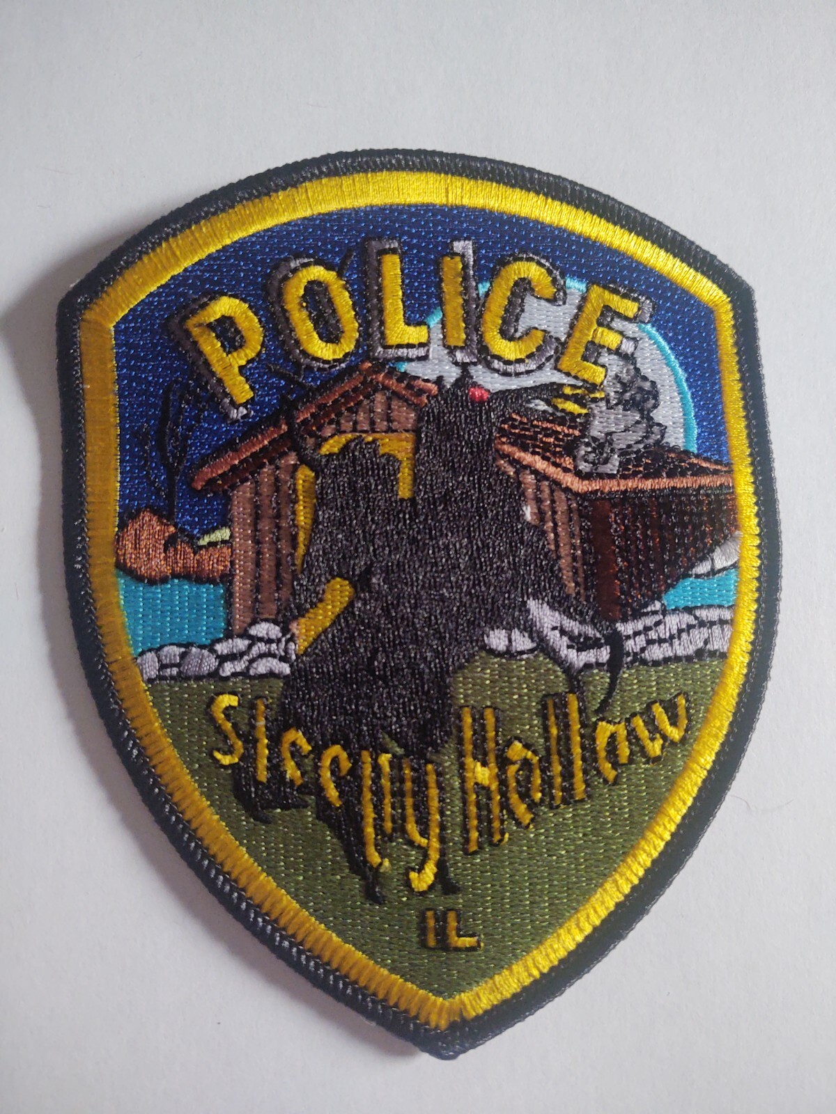 SLEEPY HOLLOW ILLINOIS POLICE PATCH HEADLESS HORSEMAN