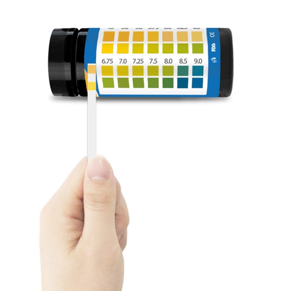100 pcs Conveniently Packaged pH Testing Strips with Easy Instructions