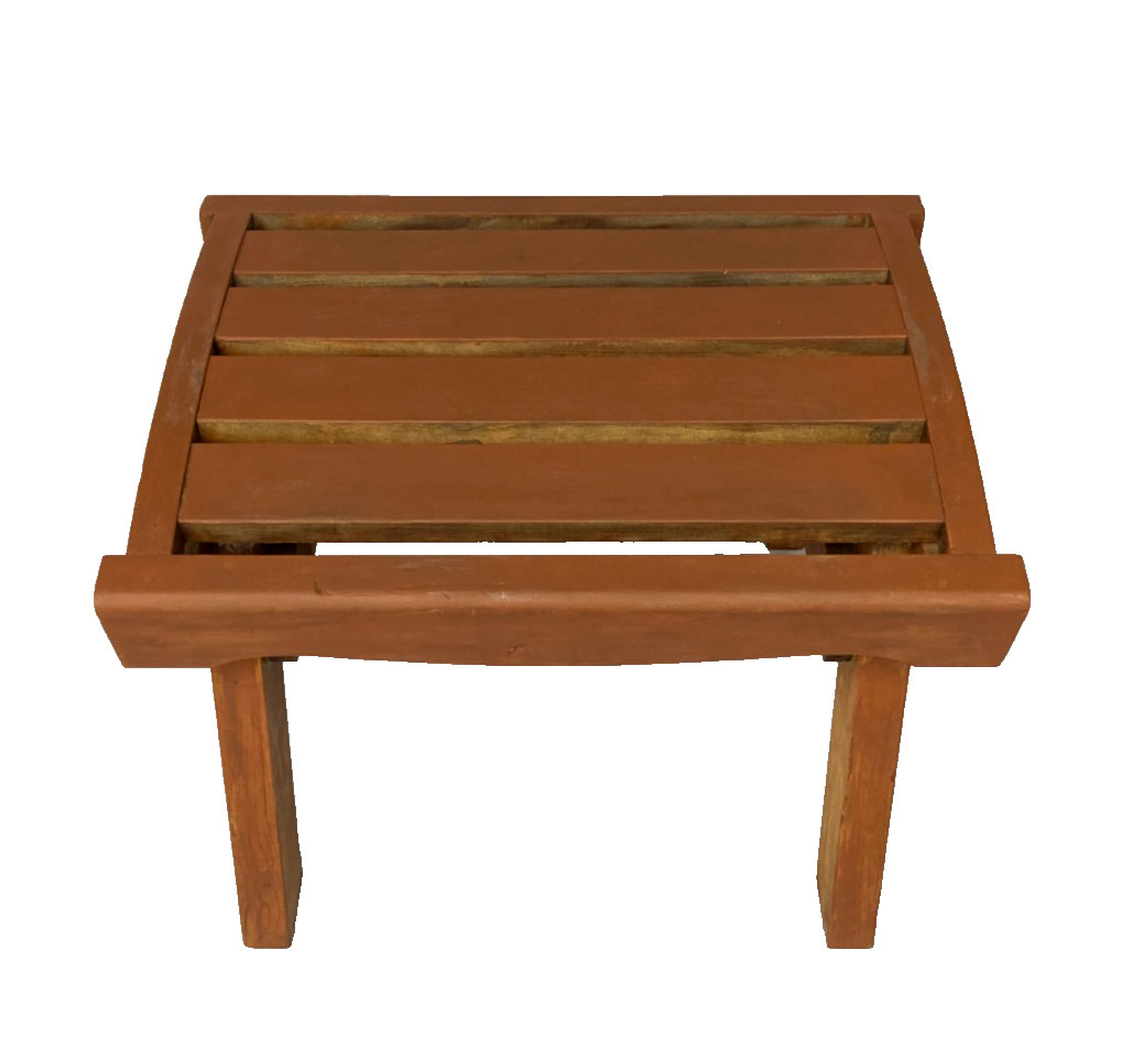 Vintage Handmade Solid Wood Rustic Bench Primitive Farmhouse Stool - Nice!!