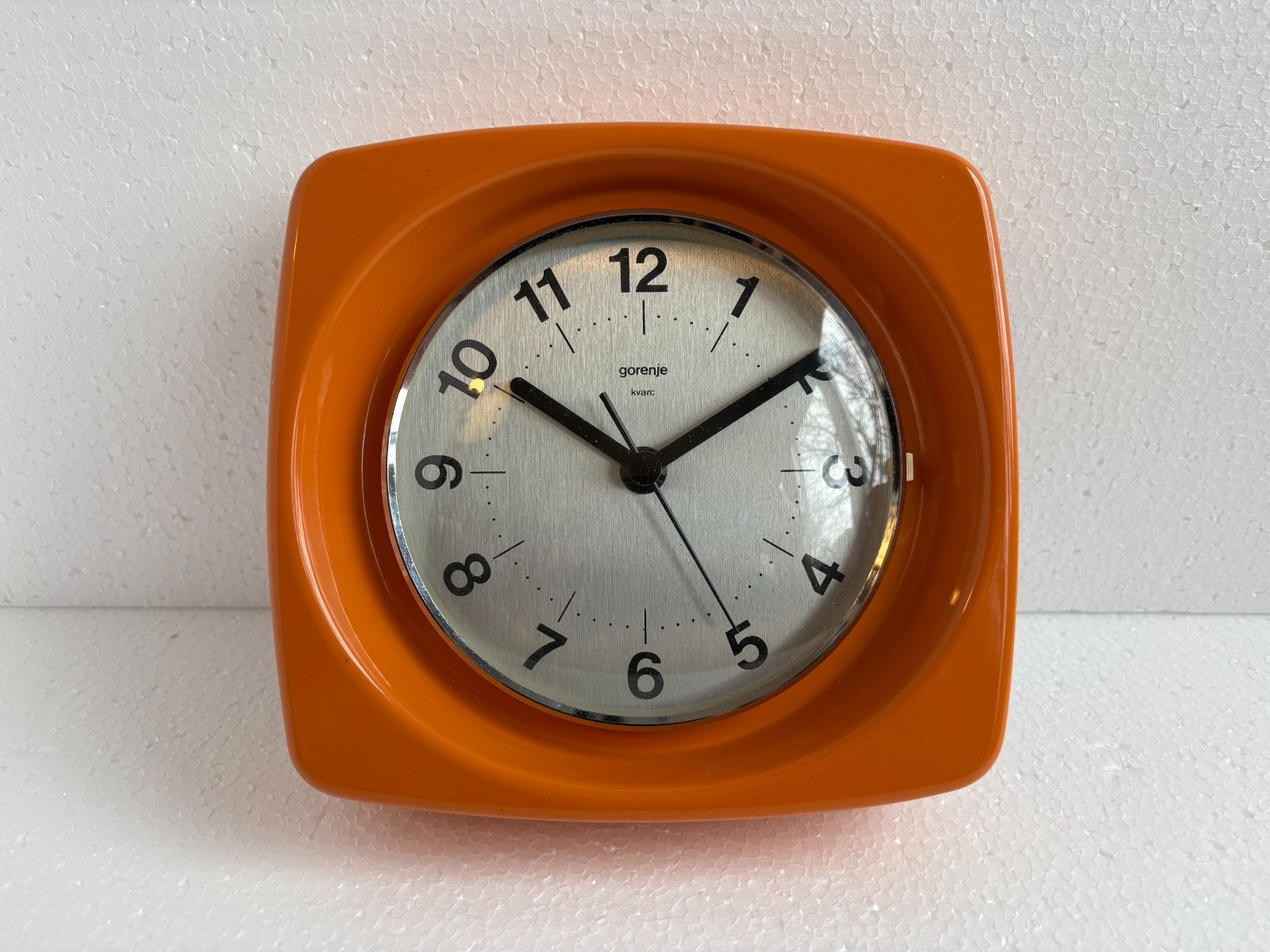 Vintage Clock Wall Mid Century Gorenje Space Age UFO Atomic Design Plastic Pop
