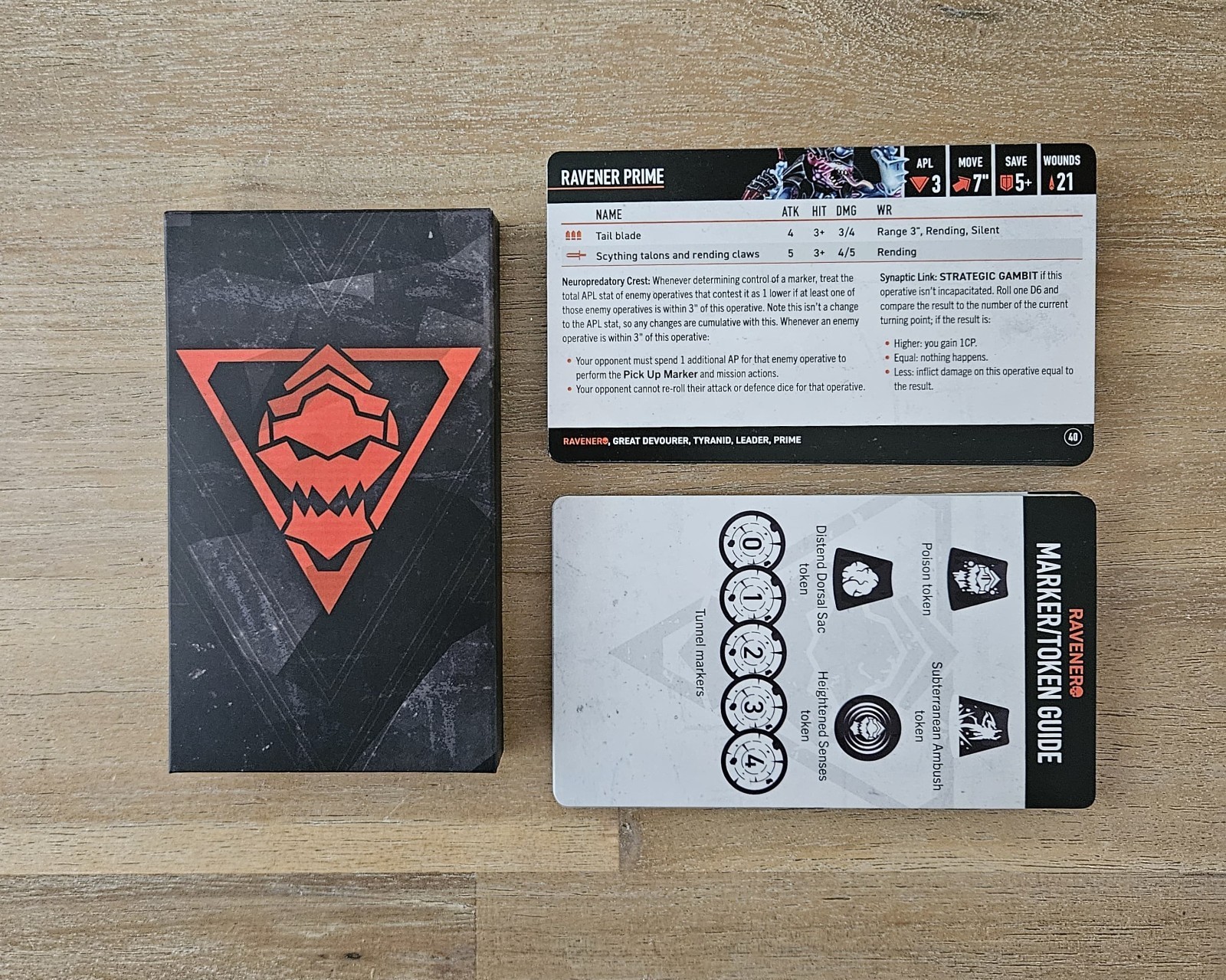 Ravener Datacards - English - Kill Team Typhon - New - US Import Tax Prepaid*