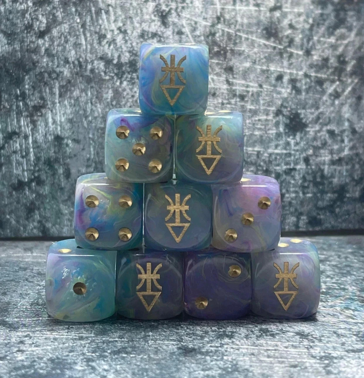 The Jesters, Custom Inspired Dice, ideal for Tabletop Games