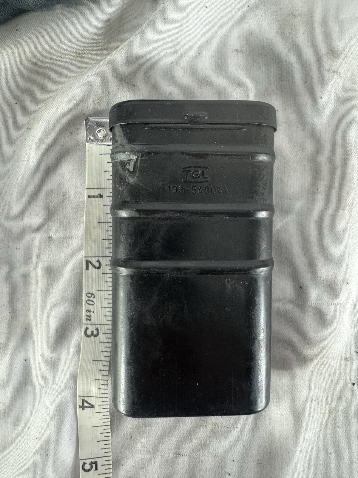 Vintage East German Army Rifle Cleaning Kit In Metal Container