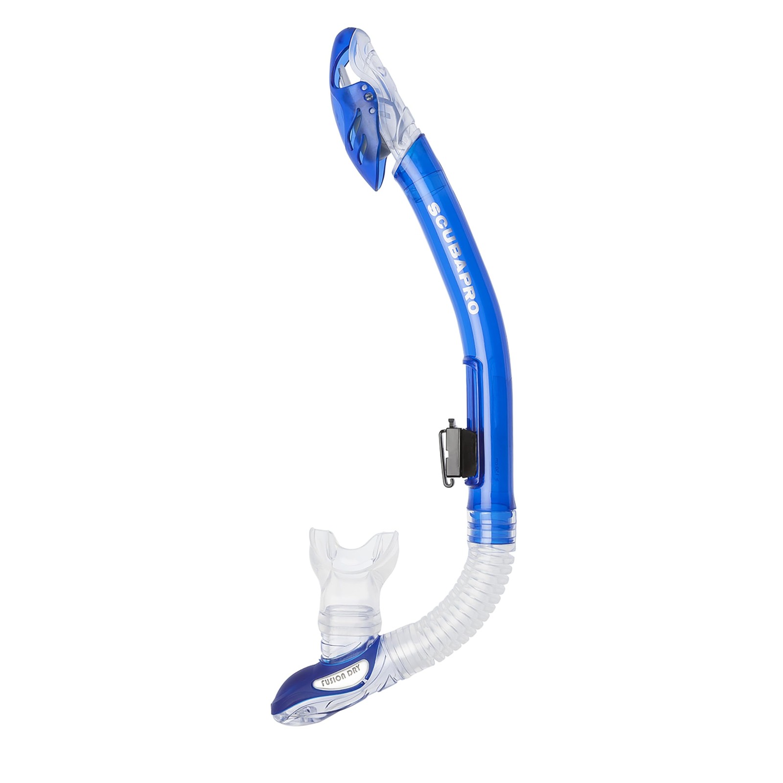 SCUBAPRO Fusion Dry Snorkel for Free Diving, Blue One Size,