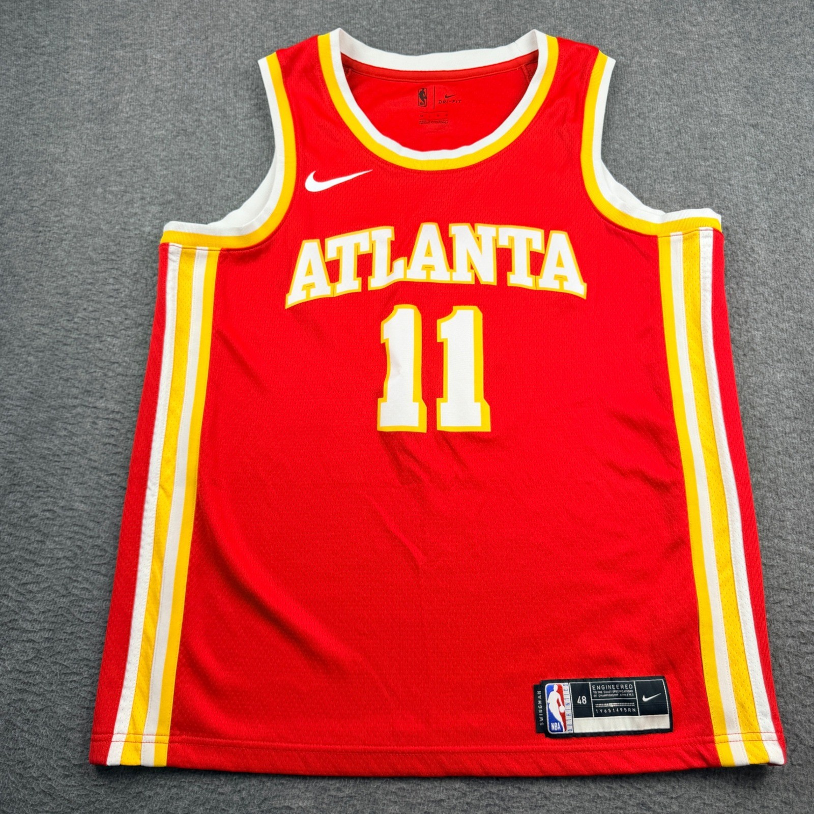 Nike Trae Young Atlanta Hawks NBA Swingman Jersey Red 171591-002 Mens Size 48 L