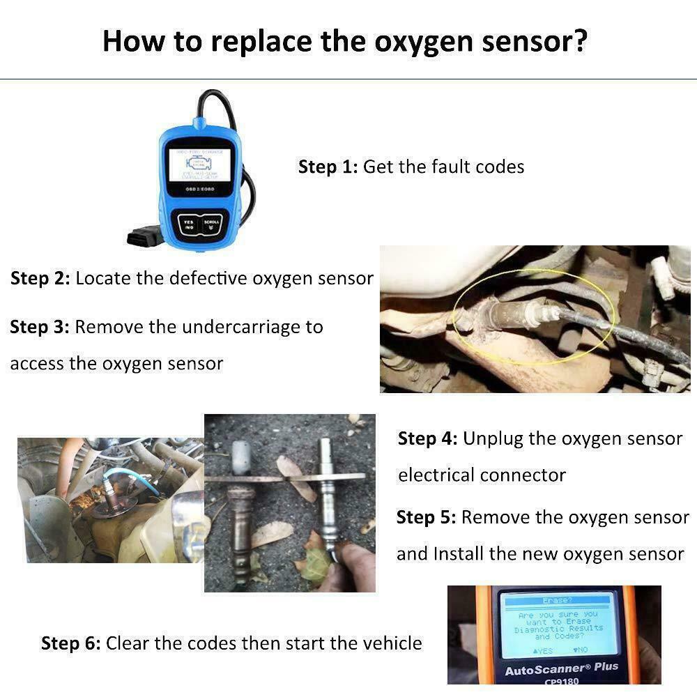 2Pcs Upstream+Downstream 02 Oxygen O2 Sensor For 2012 2013 2014 Ford Focus 2.0L