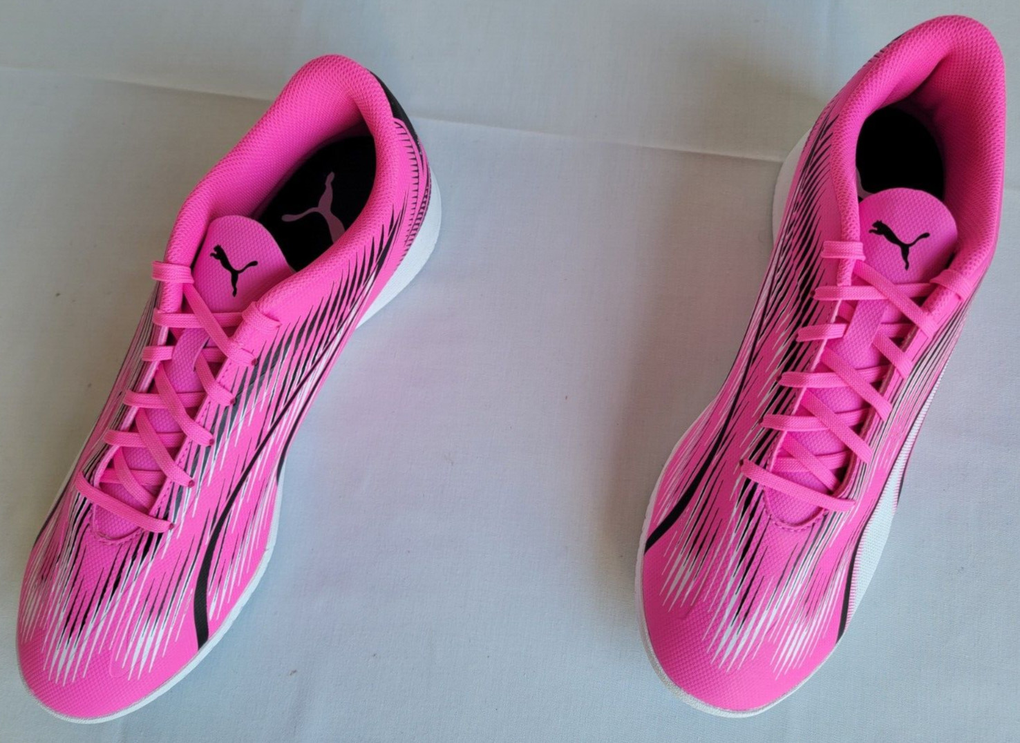 Mens Size 10 Pink Black White Puma Ultra Play It Indoor Soccer Shoes 107766-01
