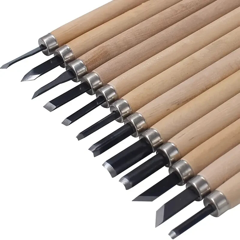 12pcs Carving Tools Suitable For DIY Carving Beginners Handcraft Woodworking