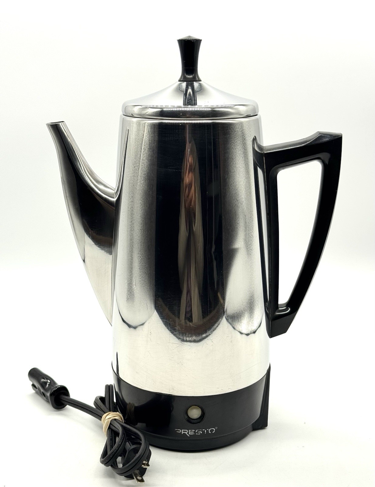 Presto 0281105 Electric Coffee Percolator Pot Stainless Steel 12 Cup WORKS