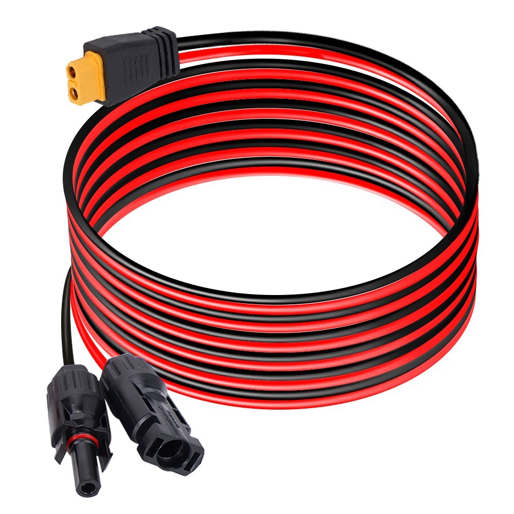 20ft/6m Solar Panel Extension Charging Cable Wire XT60 Female to Solar Connector