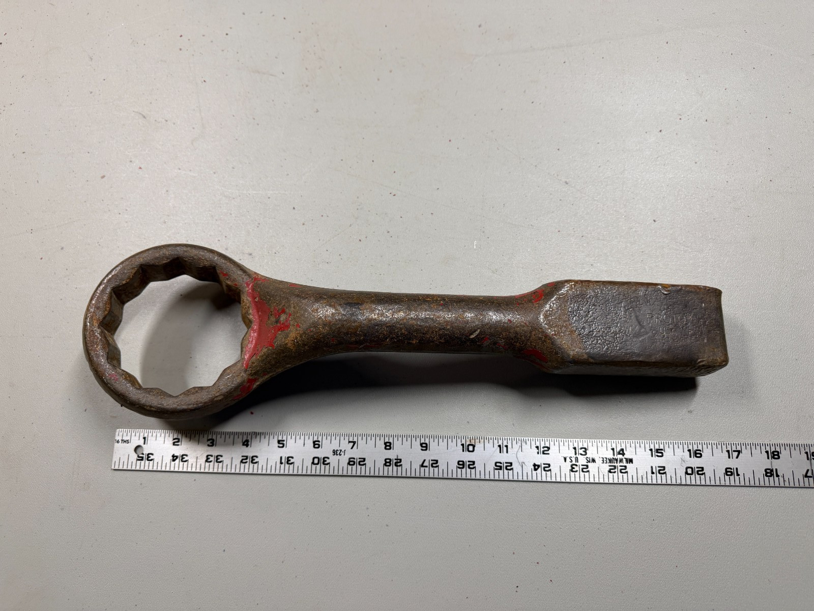 Proto 2650SW 3‑1/8" 12‑Point Offset Striking Wrench USA Made used see pics
