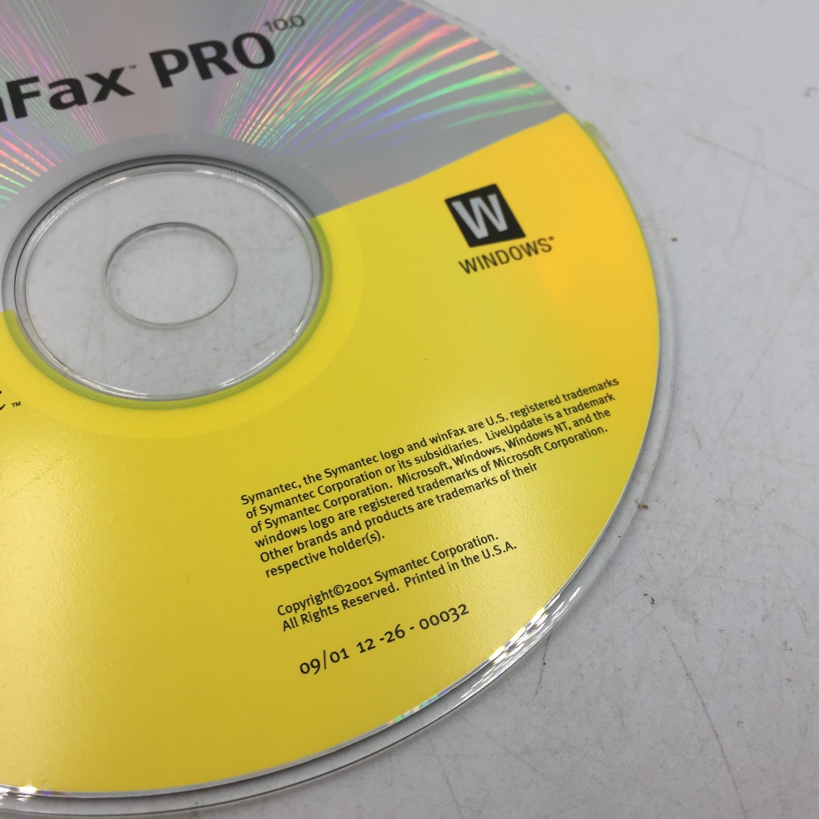 SYMANTEC WinFax Pro VERSION 10 Windows 2000 NT 98 95 VGC