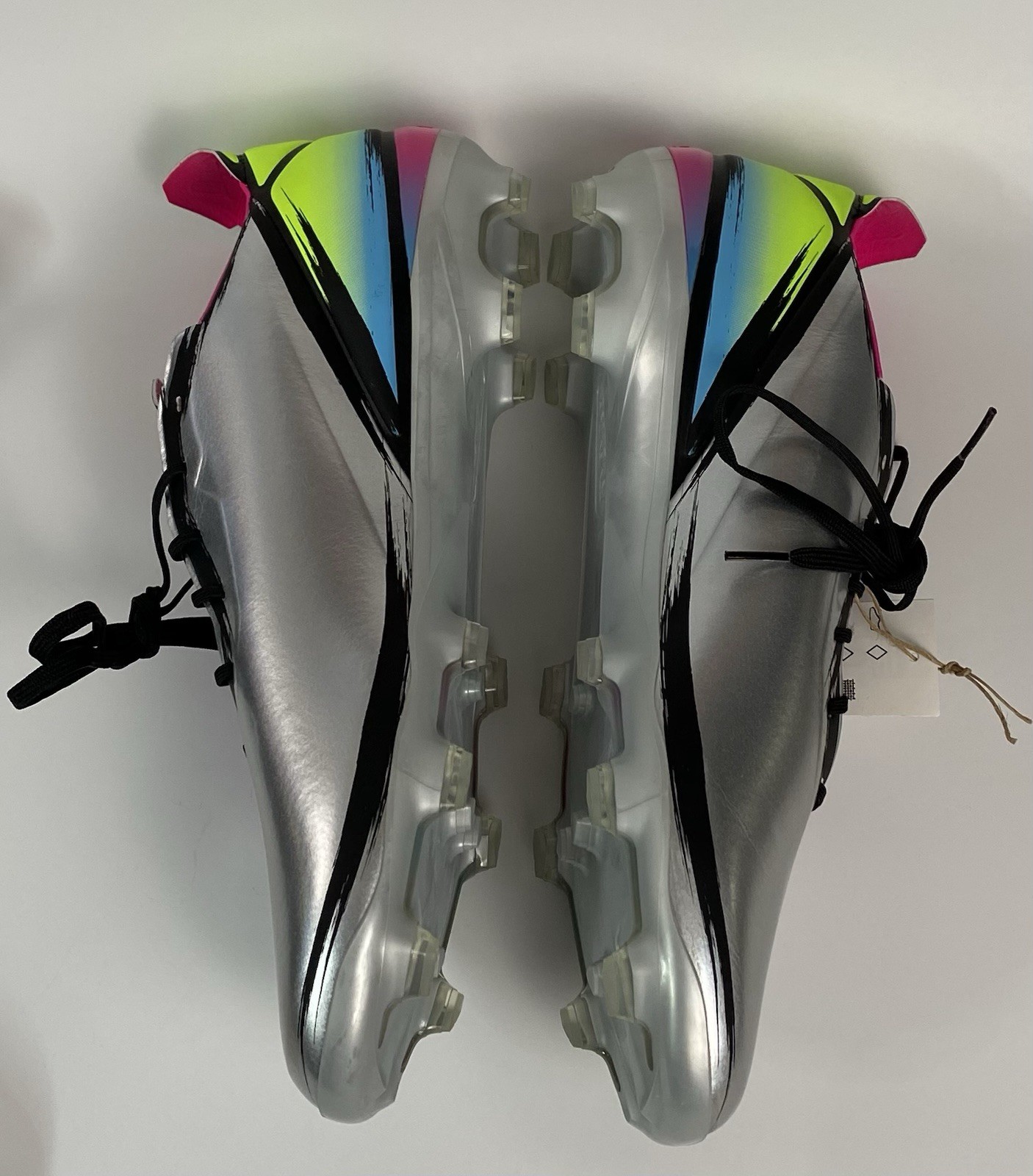 Adidas GAMEMODE Men's Size 13 Firm Ground Soccer Cleats GY7535 Silver Metallic