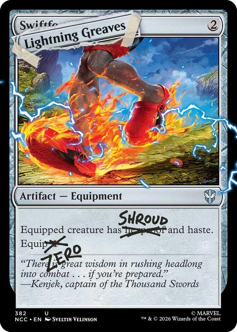 Lightning Greaves Foil 382 Secret Lair Drop Series NM EN