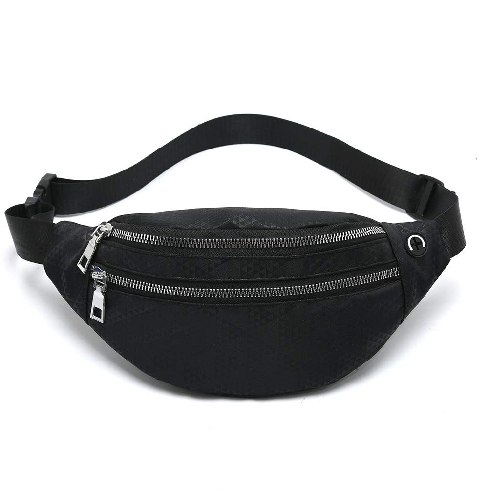MOCE Waist Bag Fanny Pack for Men & Women Fashion Water One Size, T-Black