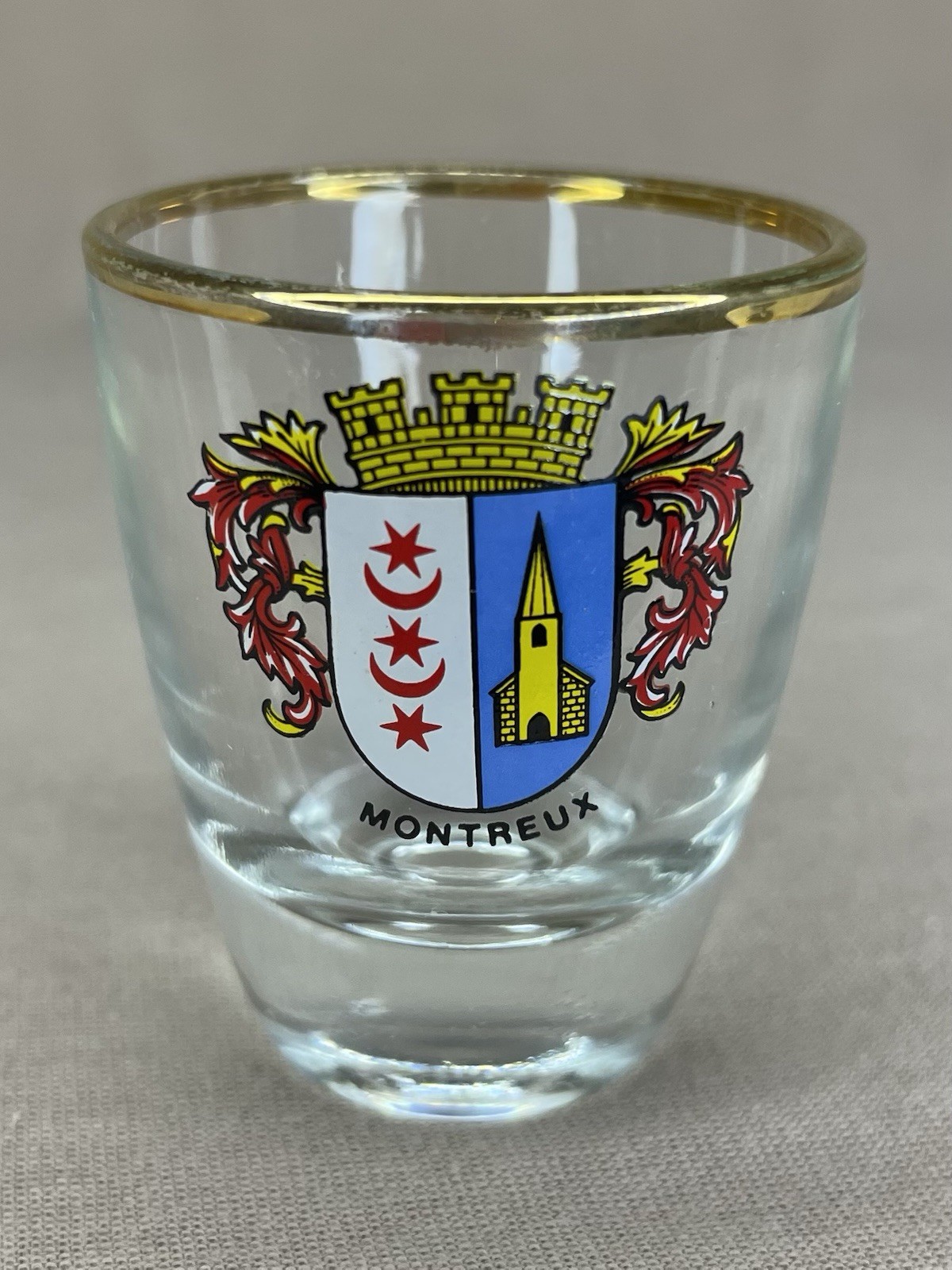 Montreux Lake Geneva Switzerland Shot Glass Souvenir Cup