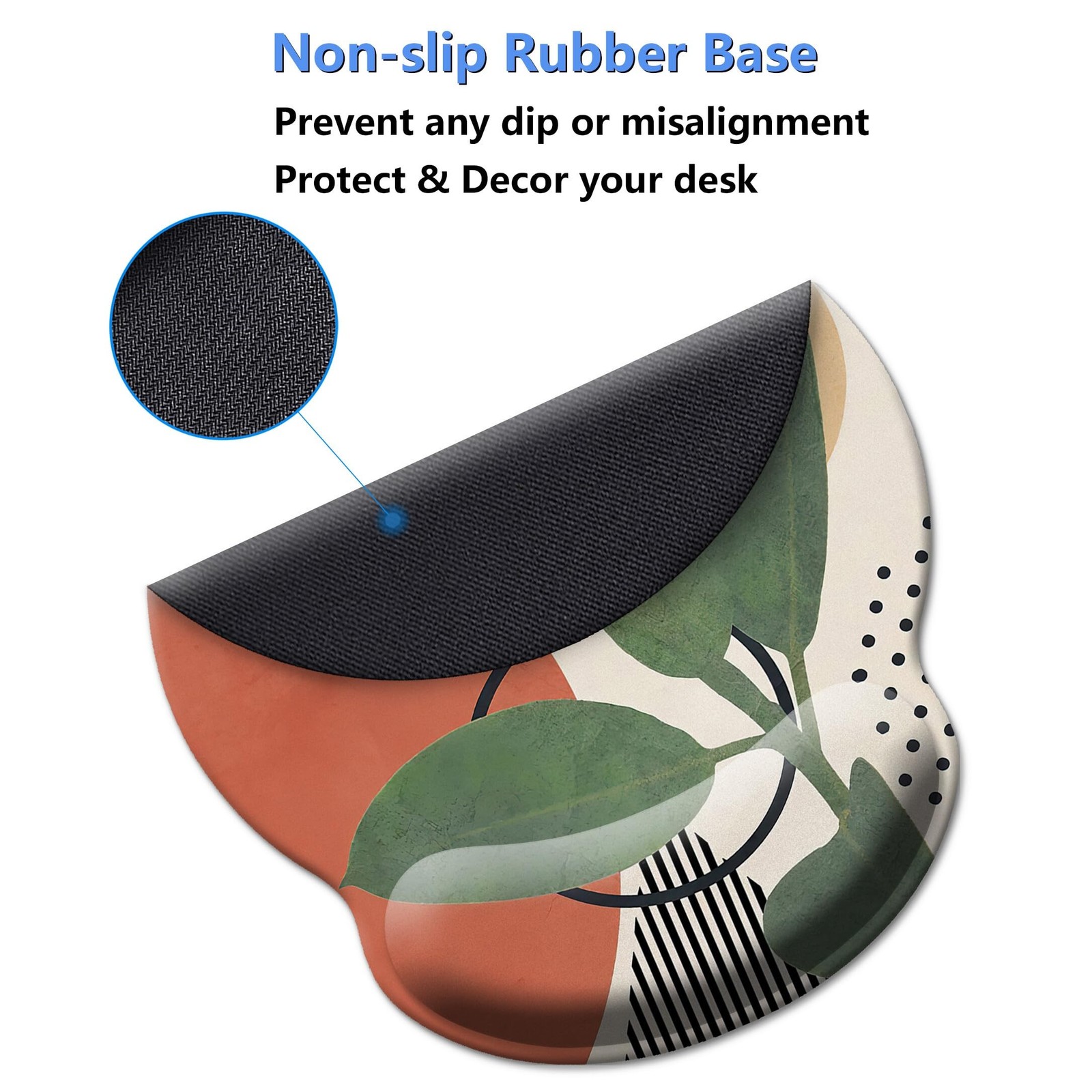 Mouse Pad Wrist Support,Ergonomic Mouse Pad with Wrist Rest,Comfortable Mouse...