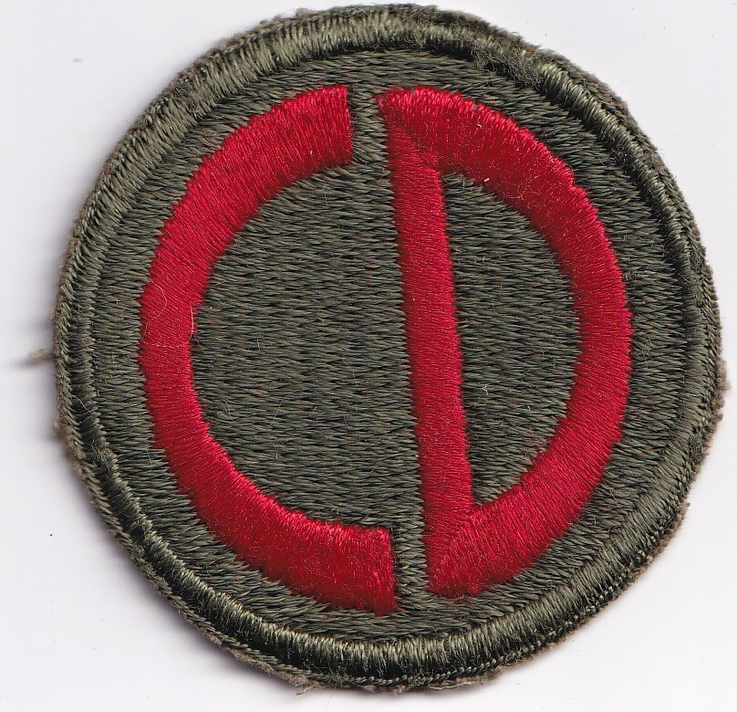 85th Infantry Division patch Custer Division US Army real WWII make