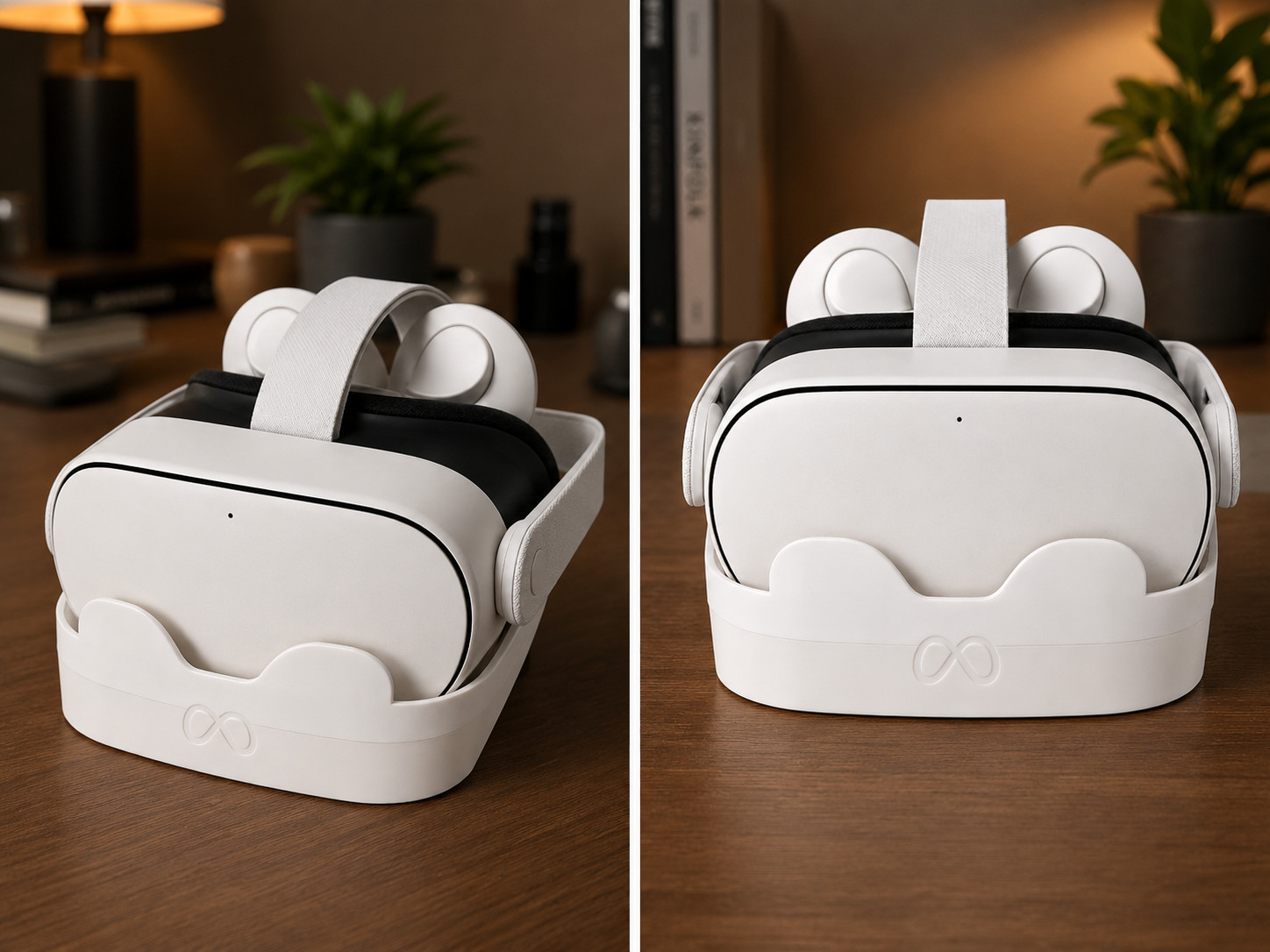 Meta Quest 3S Privacy Cover & Controller Stand Headset Storage Holder Accessory