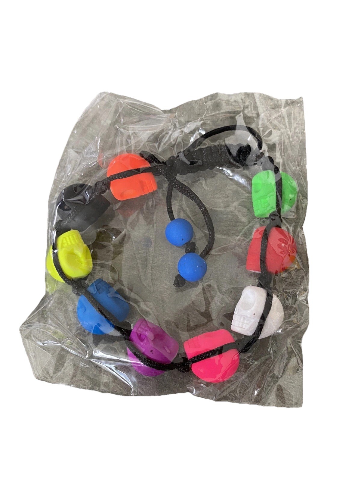 Artisan Multicolor Skull Skulls Rope Bracelet