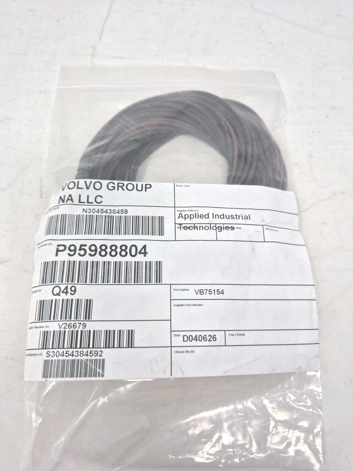 Volvo Group NA LLC P95988804 Industrial O-Ring - New Open Box