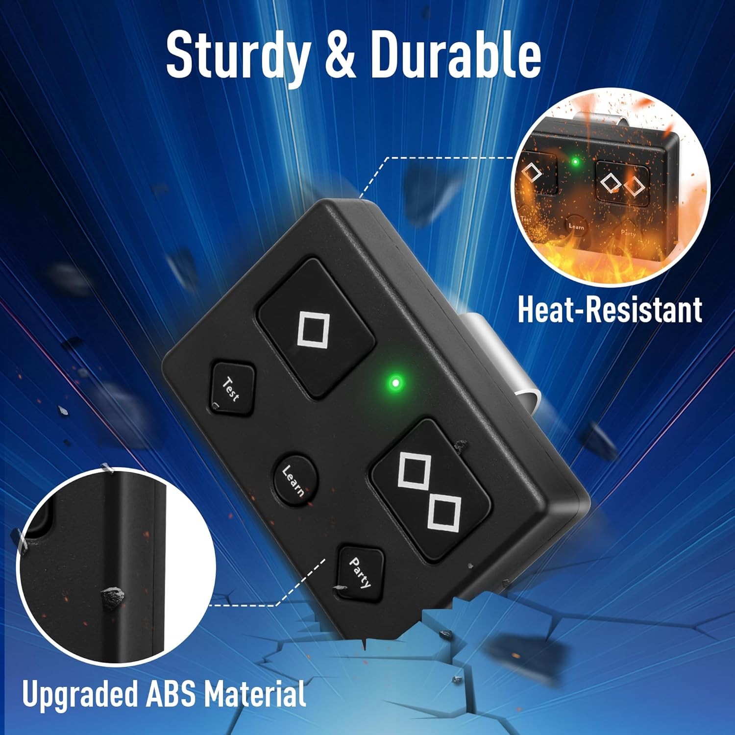 2 For Ghost Controls Gate Opener Remote Automatic Premium 5-Button Transmitter