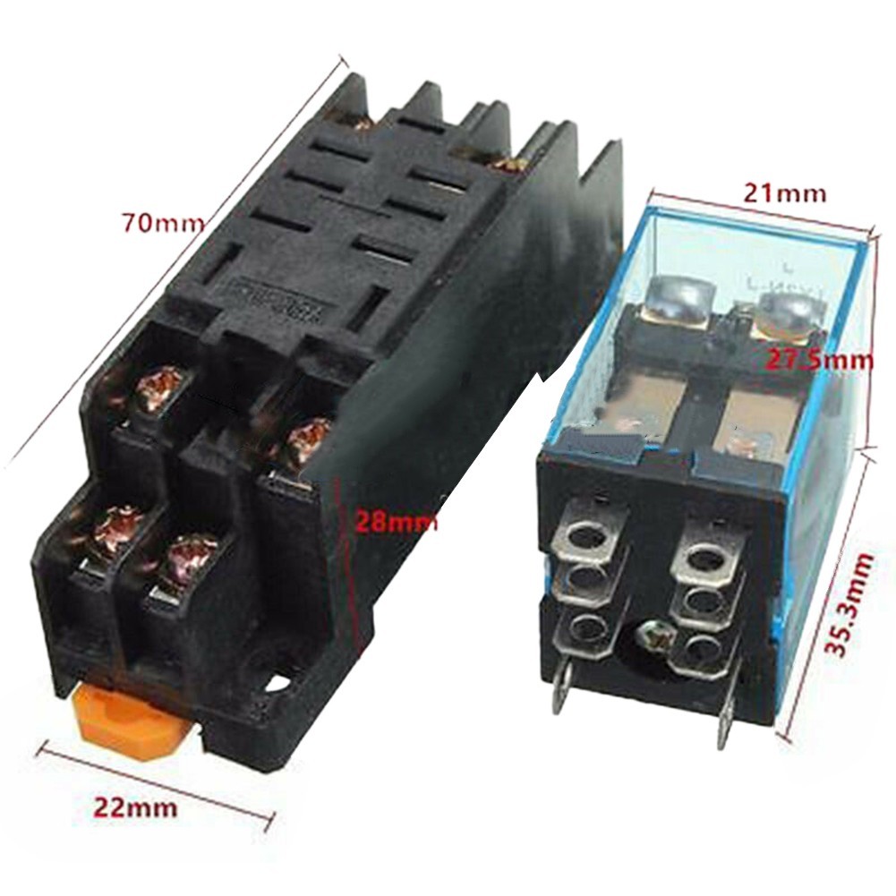 DC12V DC24V AC24V AC110V AC220V LY2NJ for din Rail Small Electromagnetic Relay