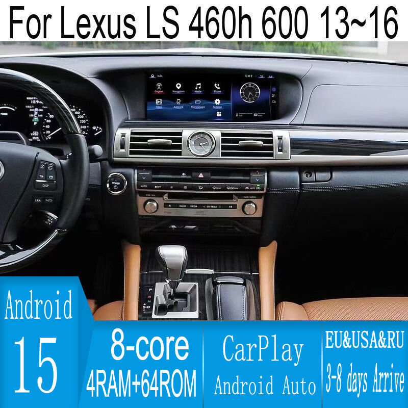 12.3" Android Car Radio GPS Navgation Stereo For Lexus LS 460h 600 2013-2016