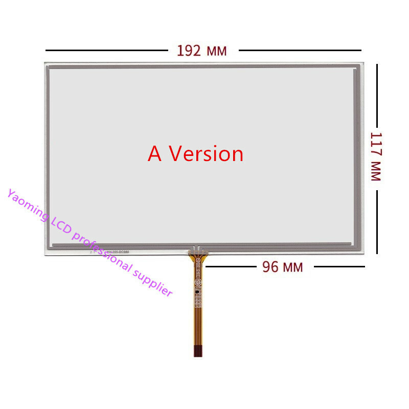 8'' Inch 4 Wire Resistive Touch Digitizer Screen Panel For HSD080IDW1 AT080TN64