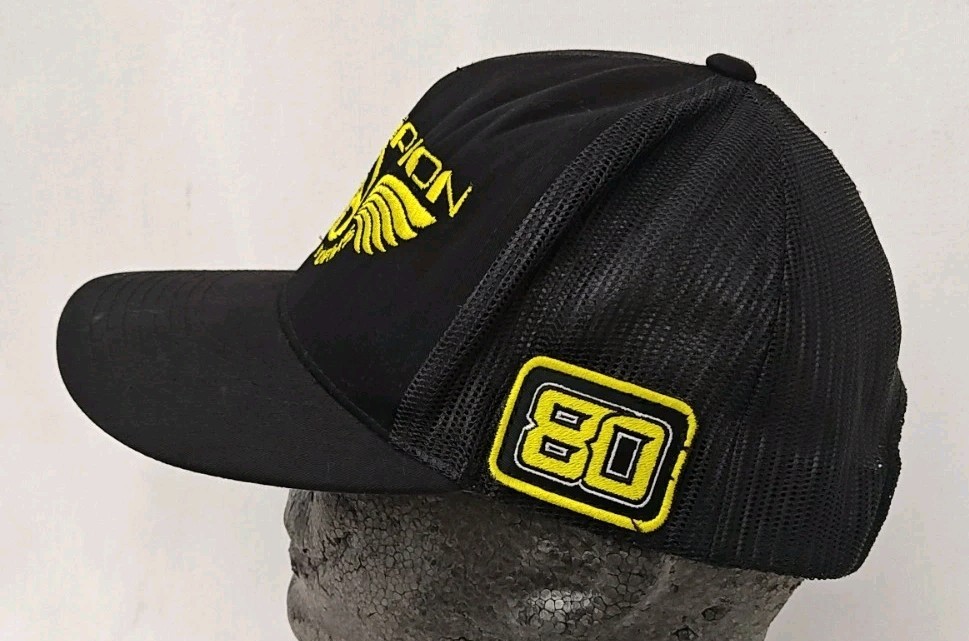 Champion Race Works Hat Cap Black Adjustable Yellow Logo Collectibles #80