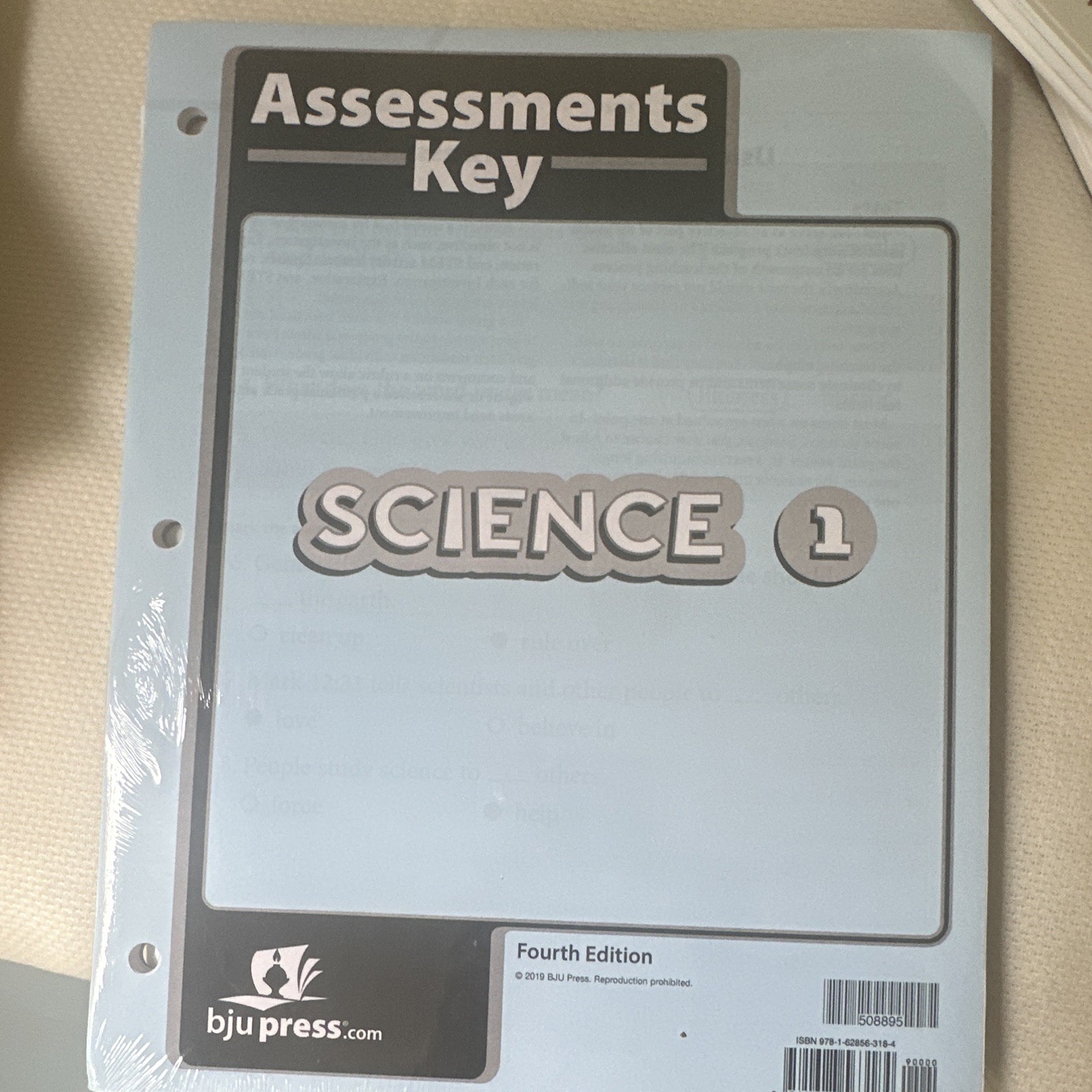 BJU Press Science 1 4th Ed 2019 Teacher’s Edition + Activities Answer Key