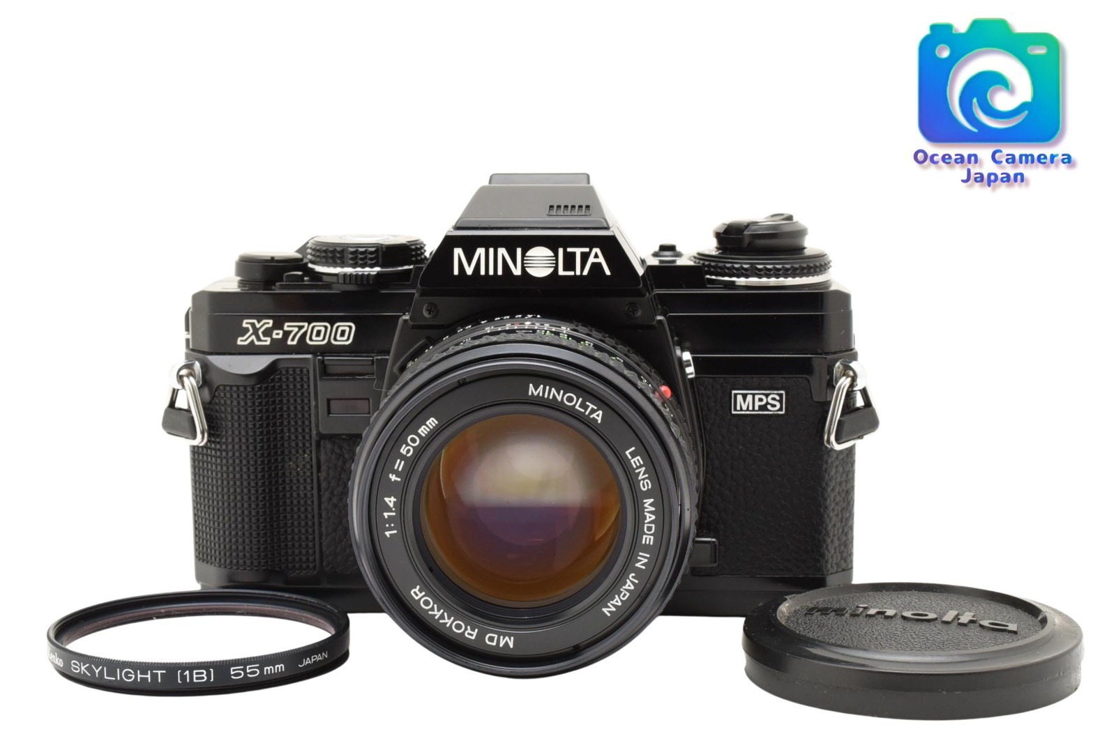 [N MINT ++] Minolta New X-700 black Film Camera ROKKOR 50mm f1.4 Lens JAPAN #584