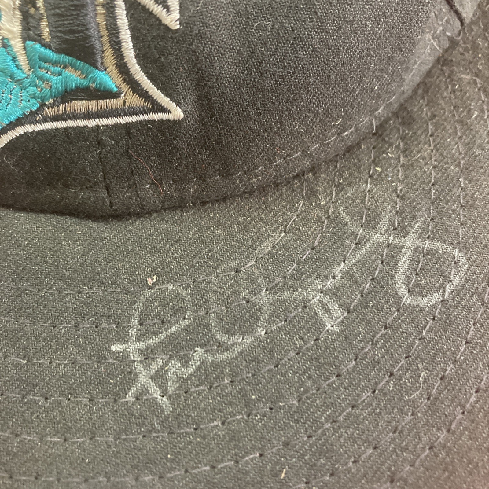 Freddy Gonzalez Signed Game Used Marlins Cap MLBCOA