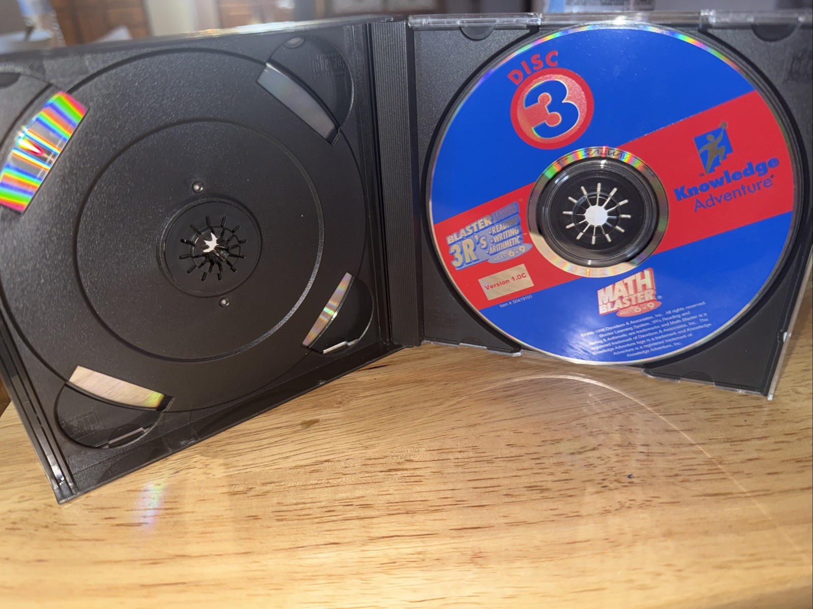 Knowledge Adventure 3R’s Reading Writing Arithmetic Blaster 3CD Ages 4-6
