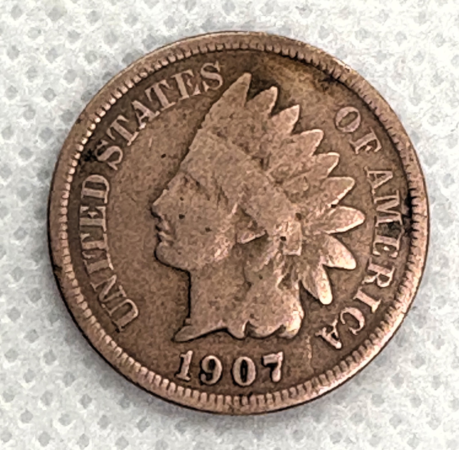 1907 - 1C Indian Head Cent - 118 YEARS OLD