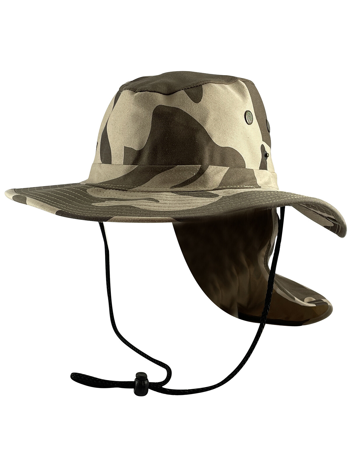Top Headwear Safari Explorer Bucket Hat With Flap Neck Cover