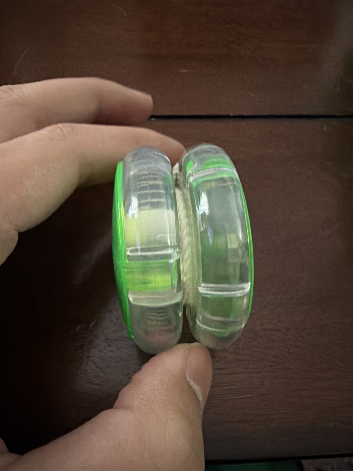 Vintage Clear Lime Green Yo Yo