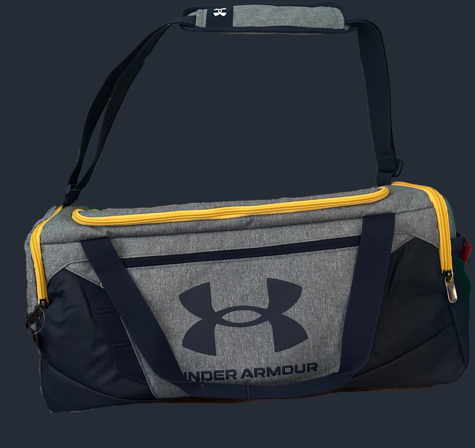 Under Armour UA Undeniable 5.0 Small Duffle Gym Gym Bag Pitch Gray Navy- NEW
