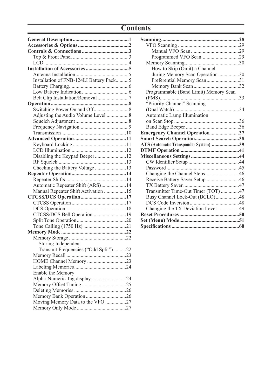 Yaesu FT-257 — Operating Manual Guide Documentation — 64 Pg — Half Size 5.5x8.5