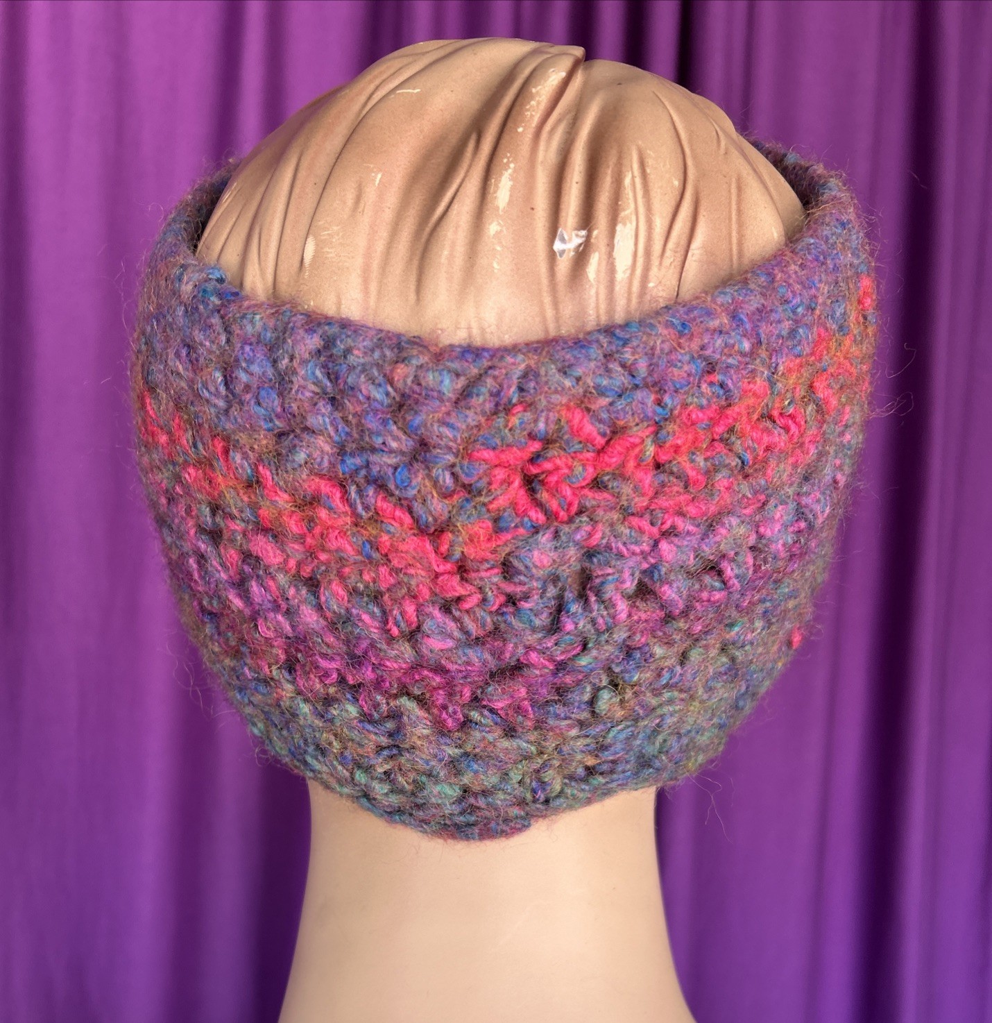 Handknit Multi Wide Cold Weather Headband