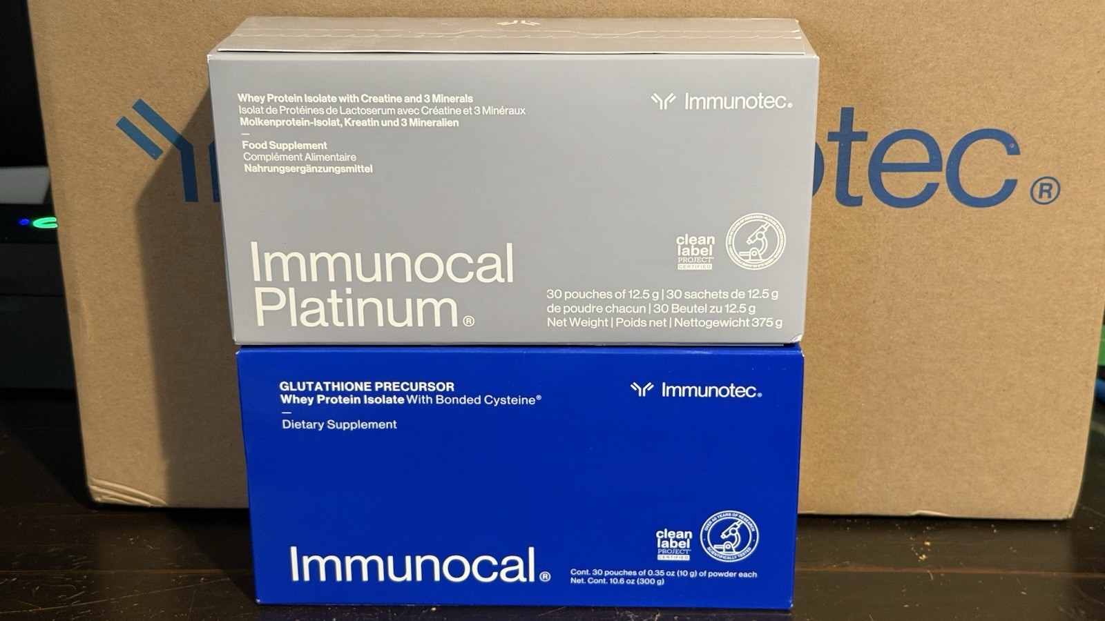 1 Immunocal & 1 Platinum : 2 BOXES - 60 Pouches NEW DEAL!