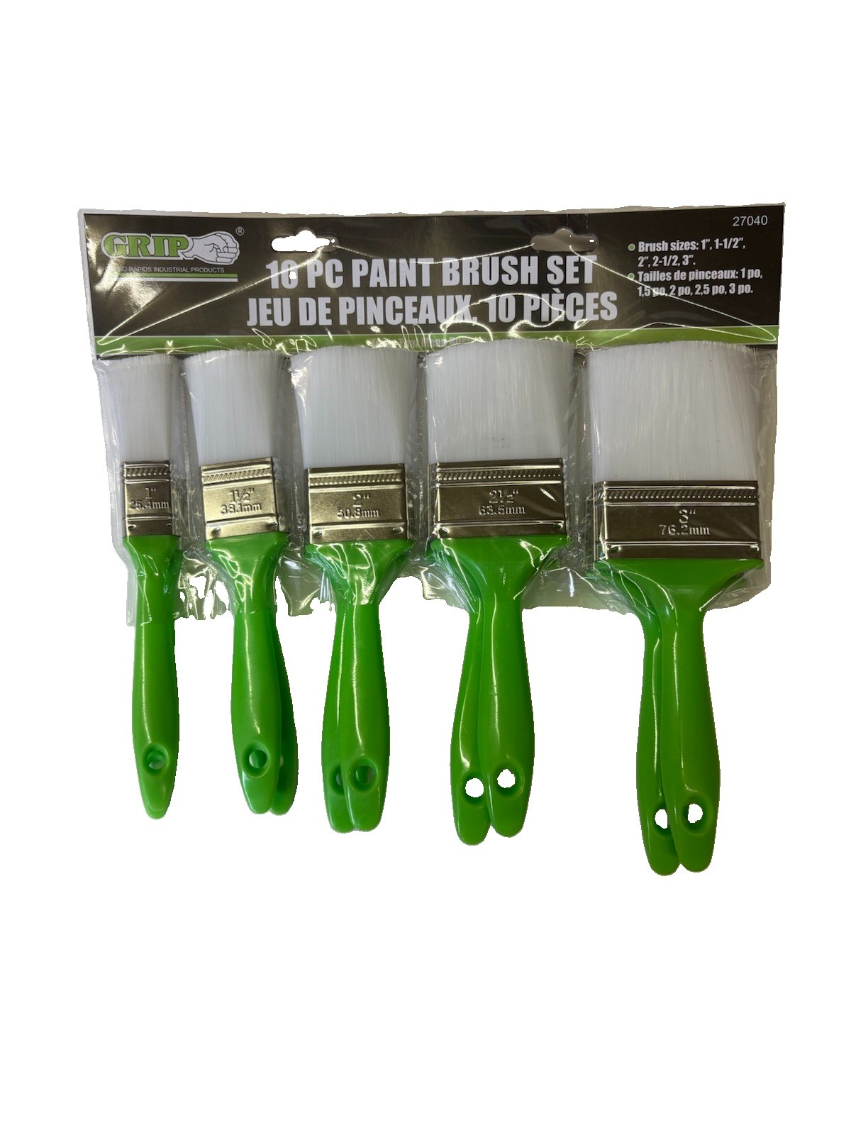 GRIP 10pc Paint Brush Set 27040
