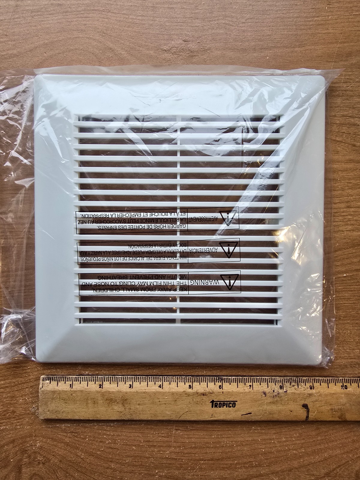 9 in. x 9 in. GRILLE from PANASONIC Whisper Mighty 7090 CFM CeilingWall Bath FAN