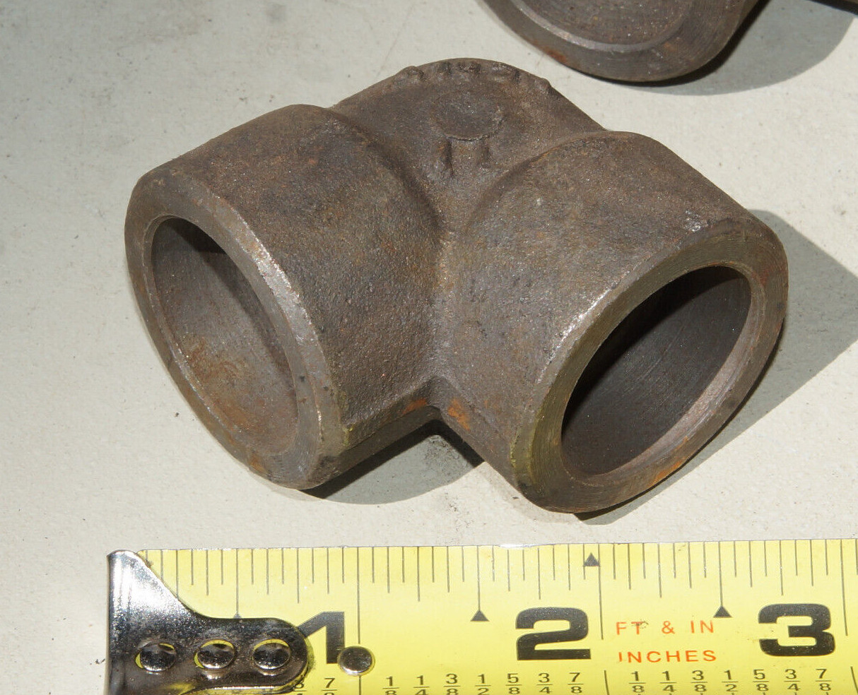 A105N 3000# Forged Steel Socket Weld 90 Elbows (Choose 1" or 3/4") ITALY "M"