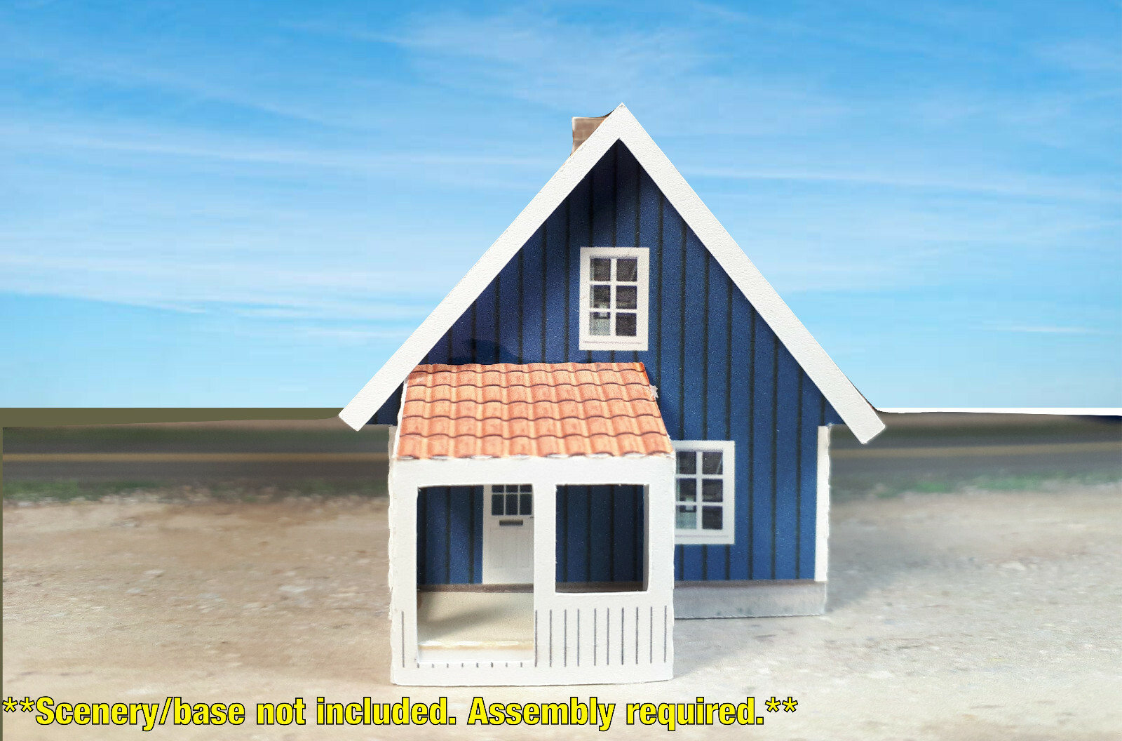 N Scale Building - Cover Stock(paper) Pre-Cut Nordic Style house - NS4P