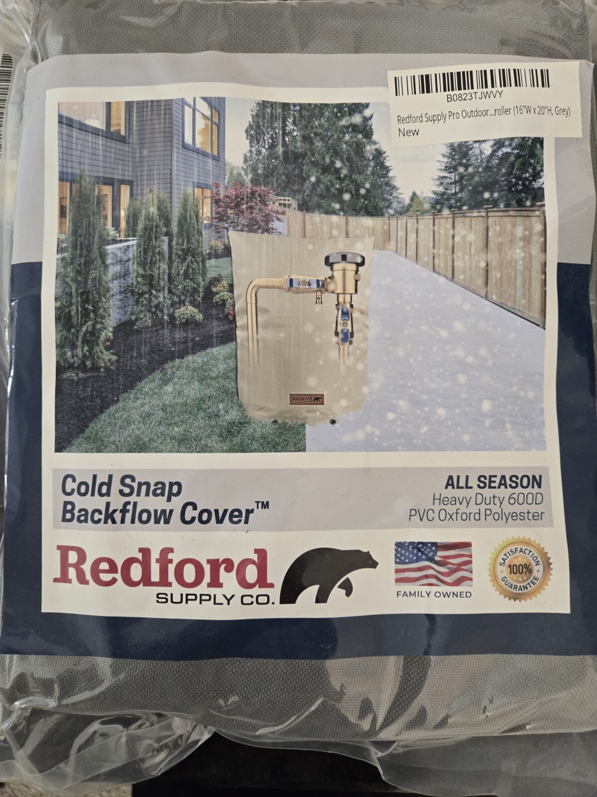 Redford Supply Co. Cold Snap Backflow Pump Cover 600D 16”x20”