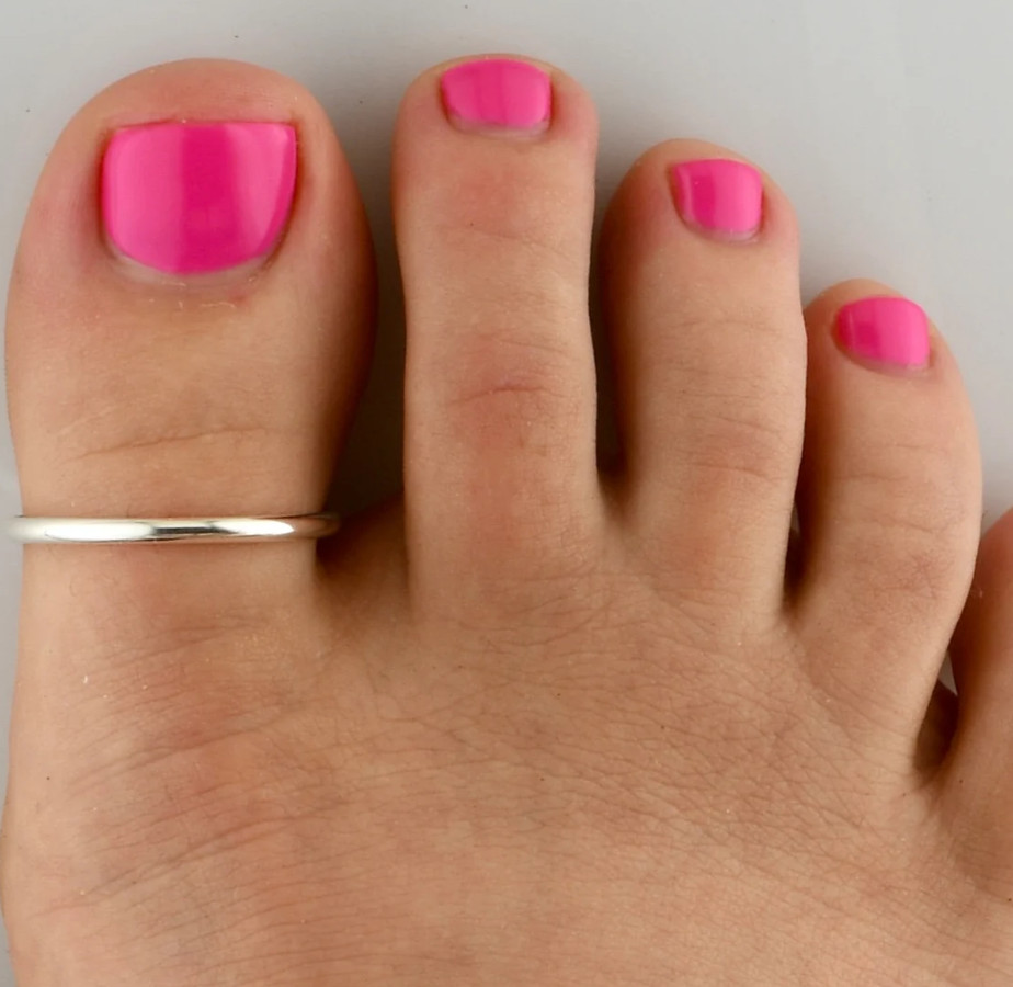 925 Solid Silver Adjustable Toe Ring For Women Birthday Gift Daily Wear Toe Ring