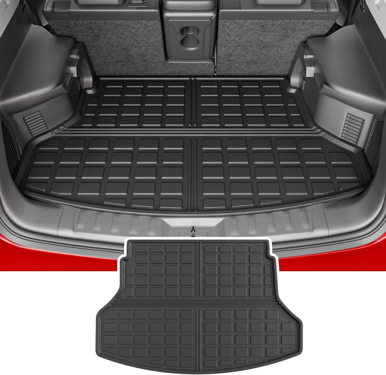 powoq Trunk Mat Compatible with 2014-2020 Nissan Rogue Cargo Mat Cargo Liner Tru